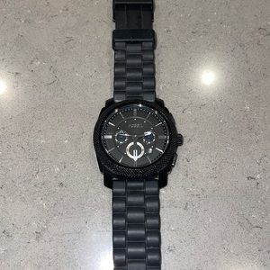 FOSSIL Watch - Machine Chronograph Black Silicone Watch